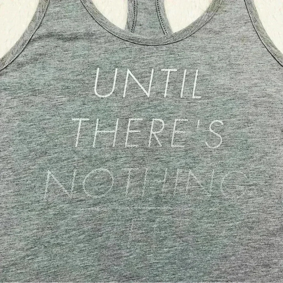 Nike Gray “Until There’s Nothing Left” Razor Back Athletic Tank Size M - Picture 3 of 11